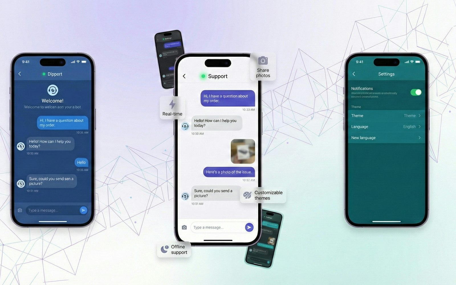 FlutterChat - Screenshot 3 showing product features and functionality