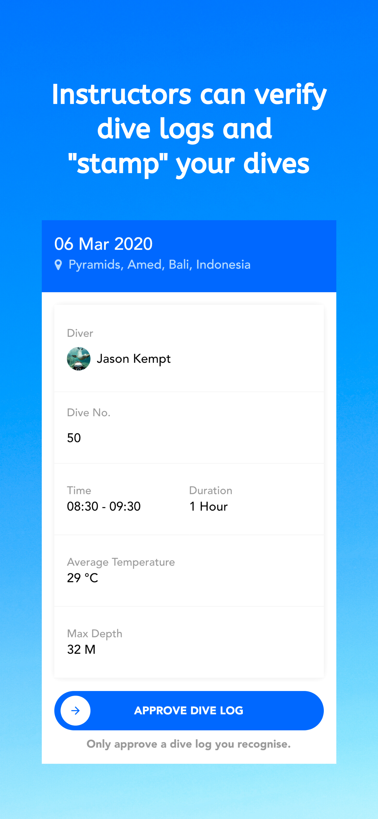 150bar Dive Log gallery image