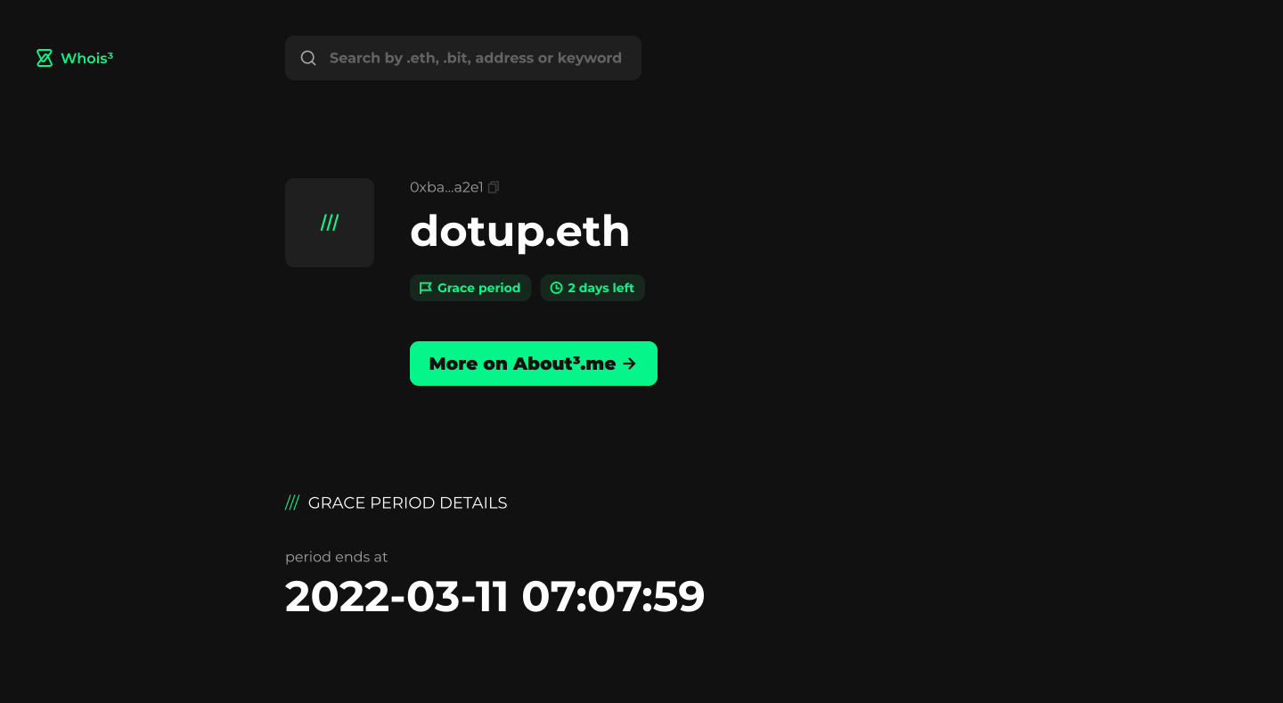 Whois³ gallery image