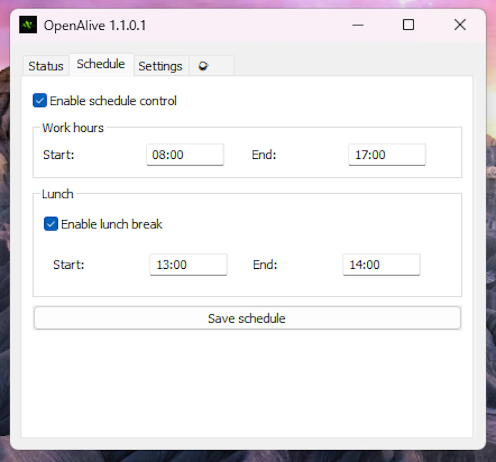 OpenAlive — Keep your PC active screenshot 3