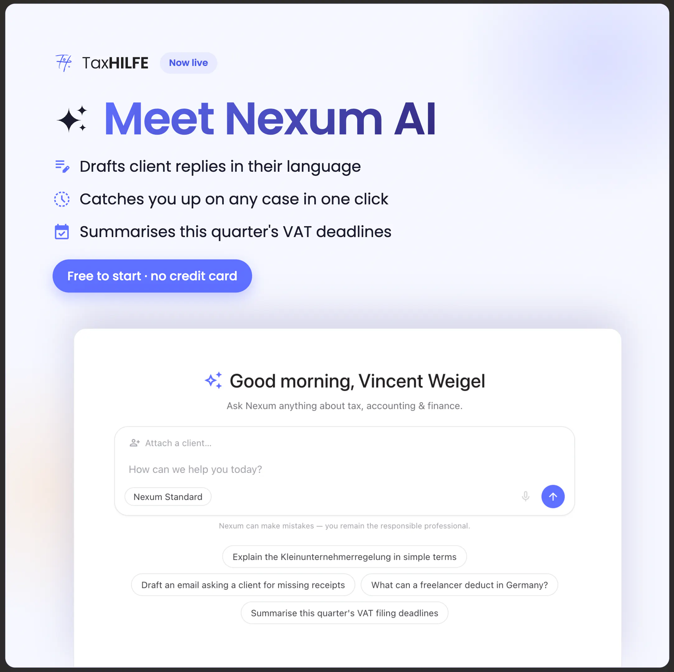 Nexum AI from TaxHILFE 截图 2