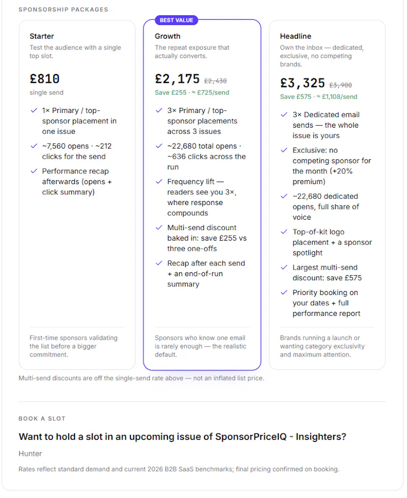SponsorPriceIQ screenshot 8
