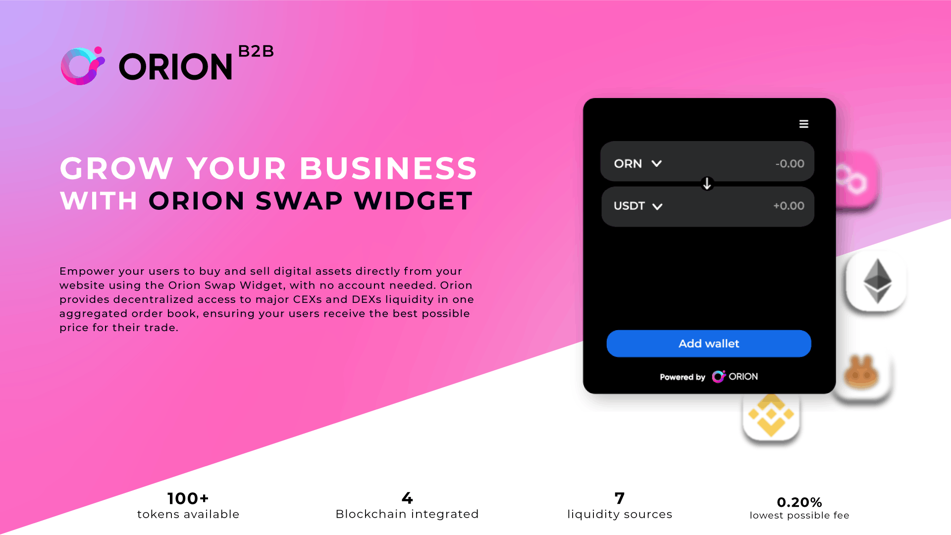 Orion Swap Widget - Defi Trading Widget media 2