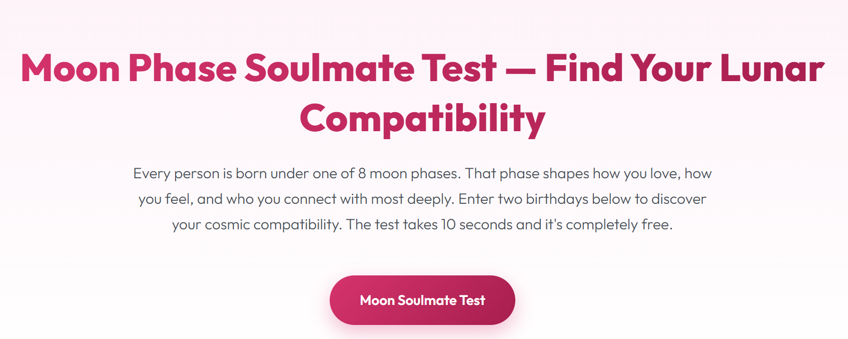 Moon Phase Soulmate Test