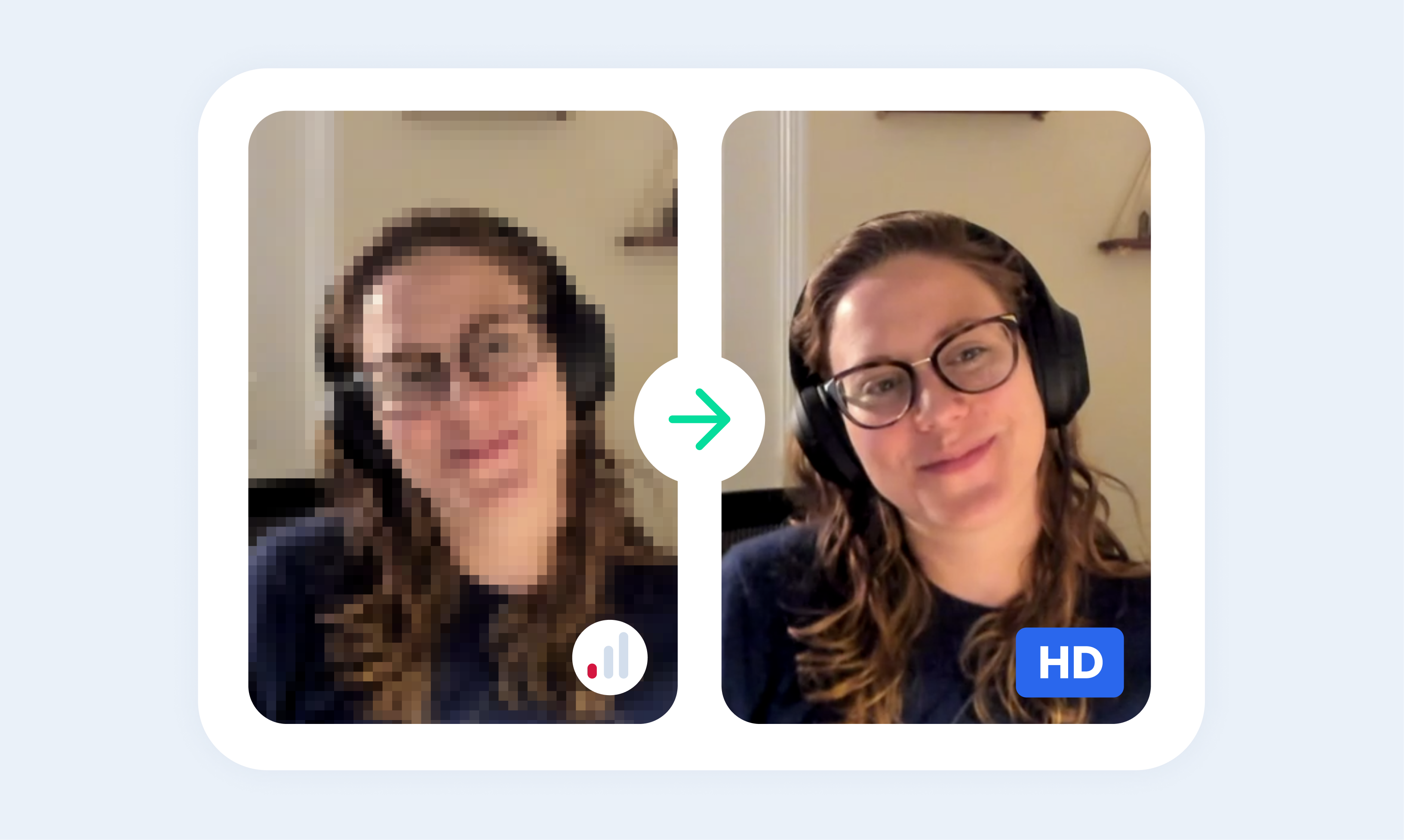 Poll option Real-time super-resolution for Low Bandwidth HD image