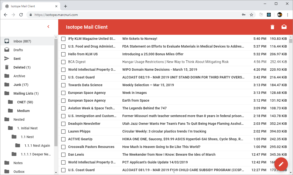 Isotope Mail Client gallery image