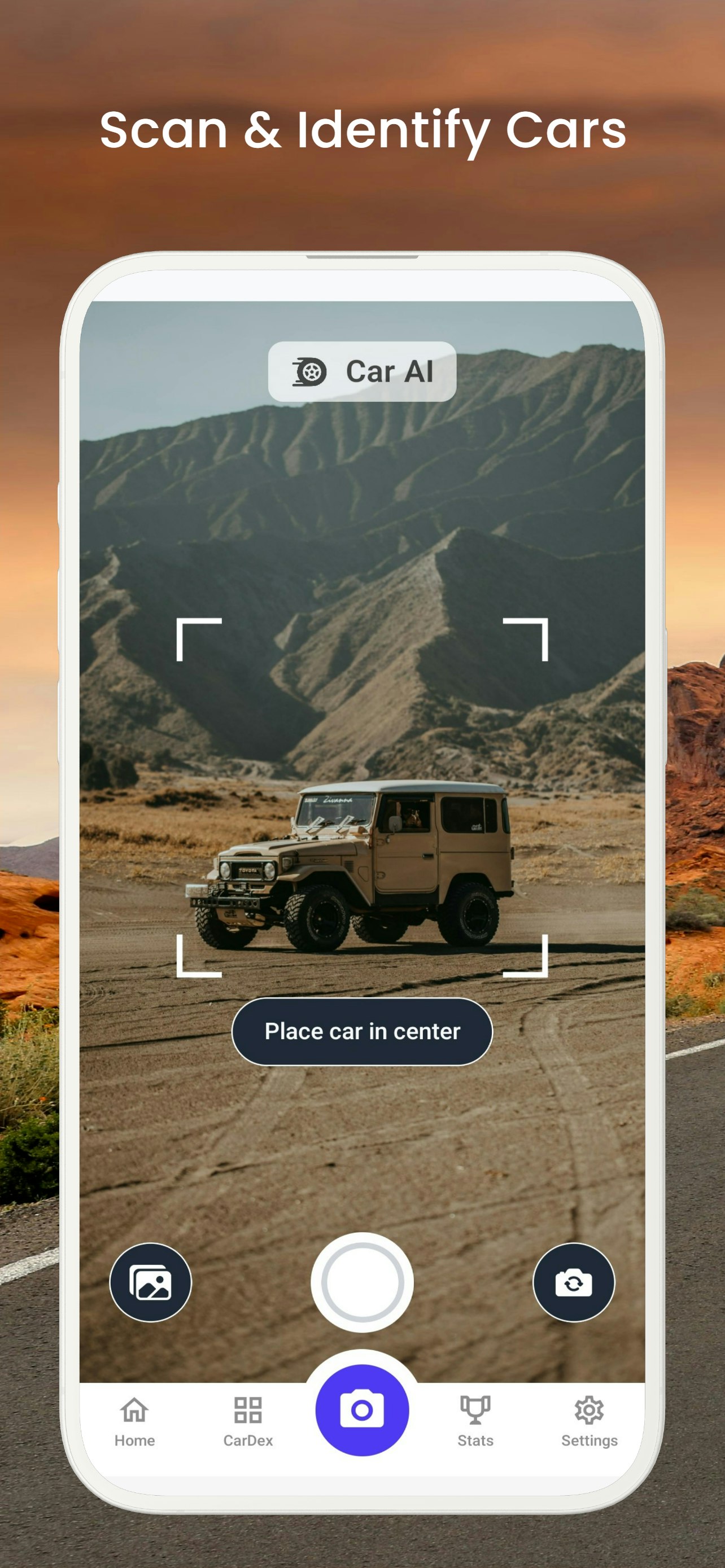 Car AI : Scan Identify Collect - Main product screenshot demonstrating key features and user interface