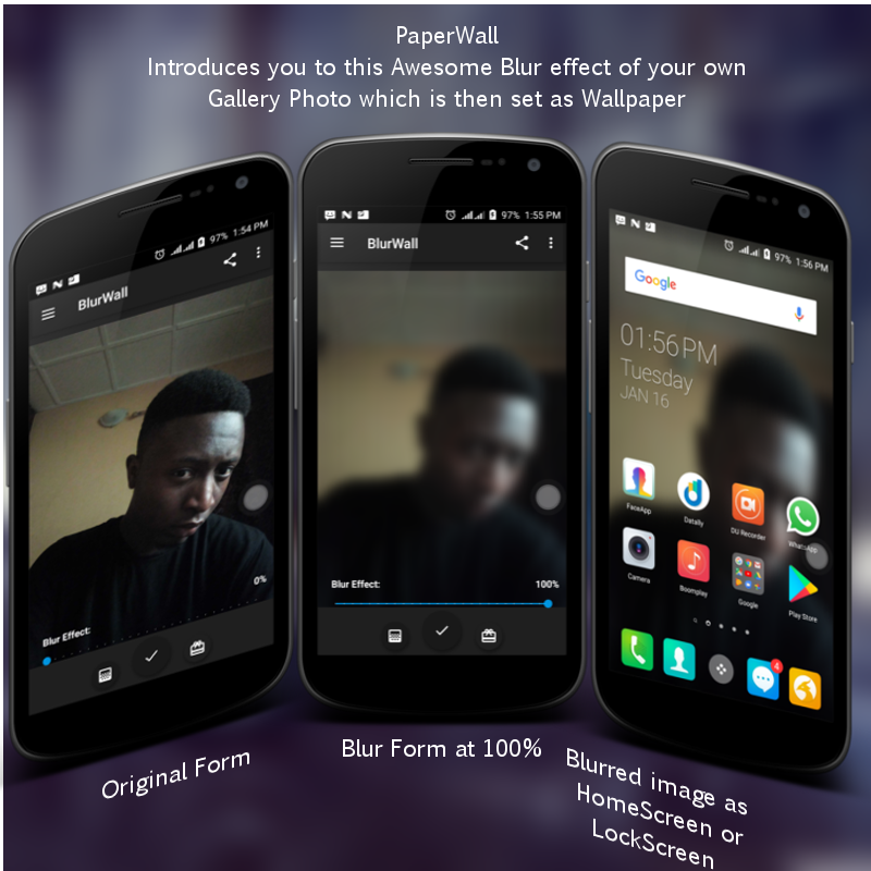 PaperWall :Blurred and Black&White wallpaper gallery image