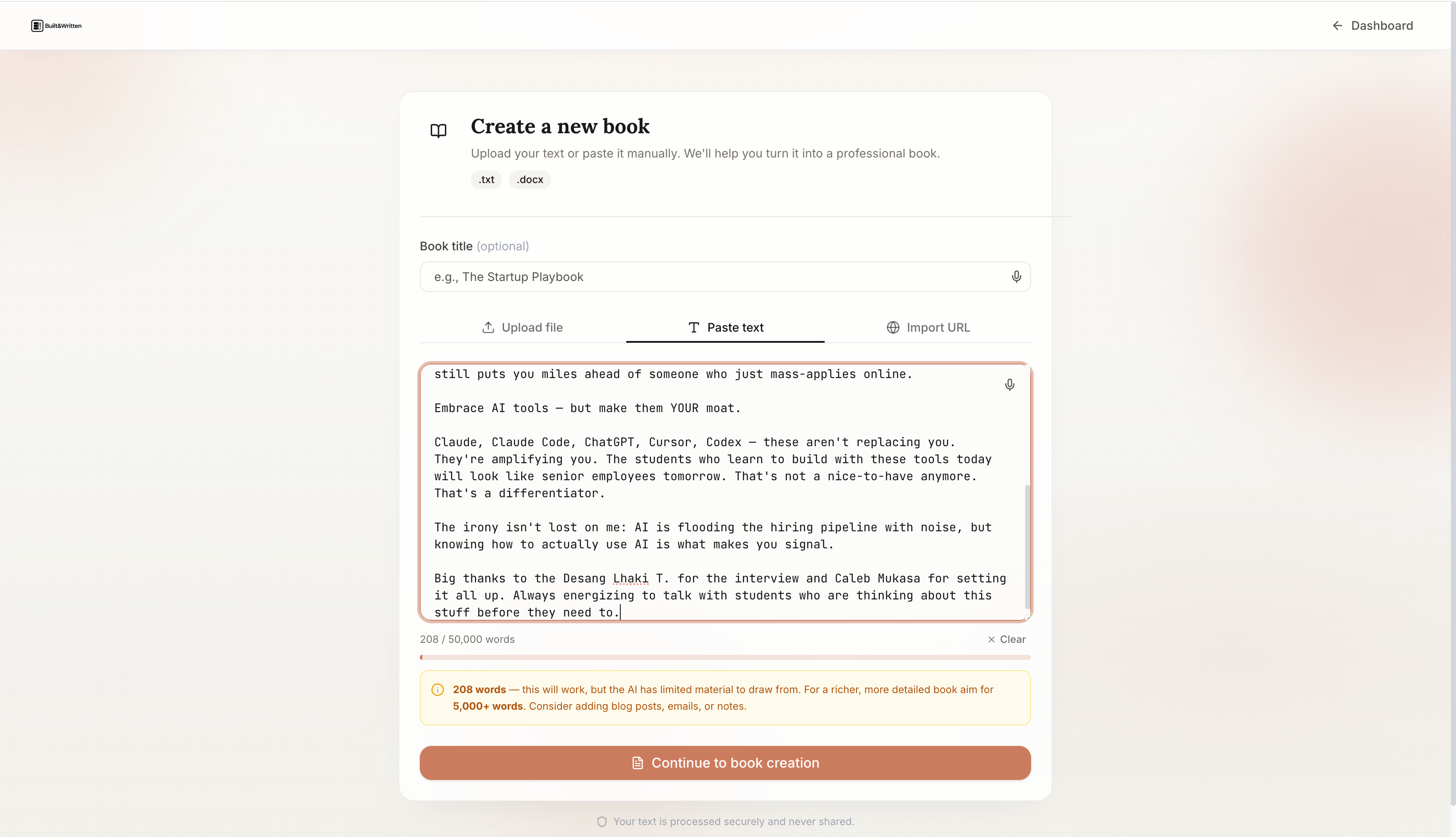 Built&Written gallery image
