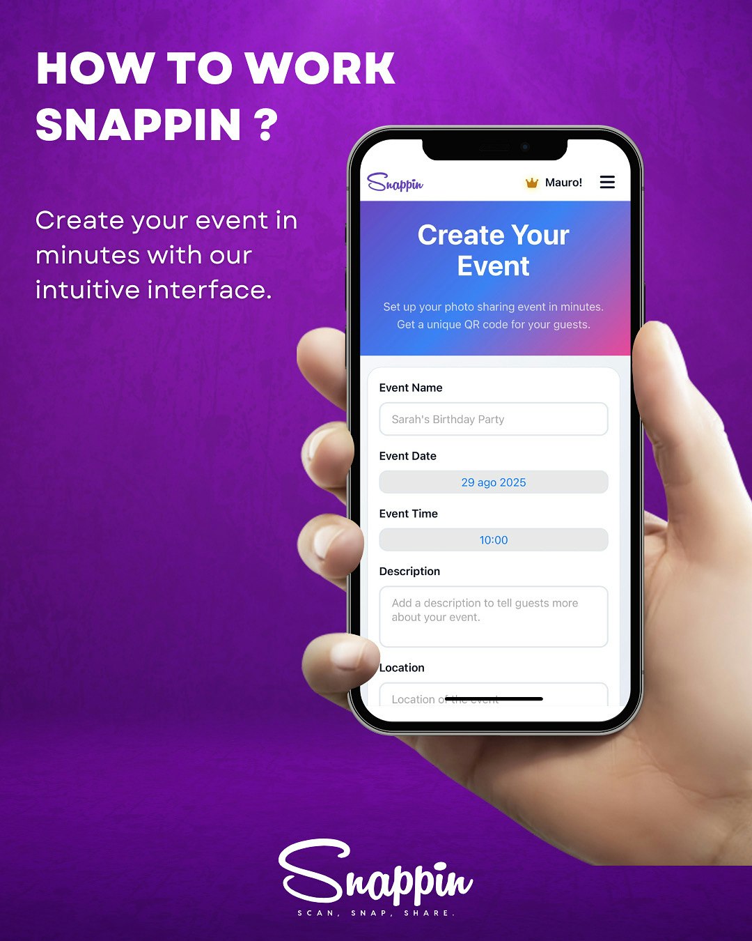 Media Snappin - Tạo sự kiện và tập trung ảnh khách với ứng dụng Snappin 2