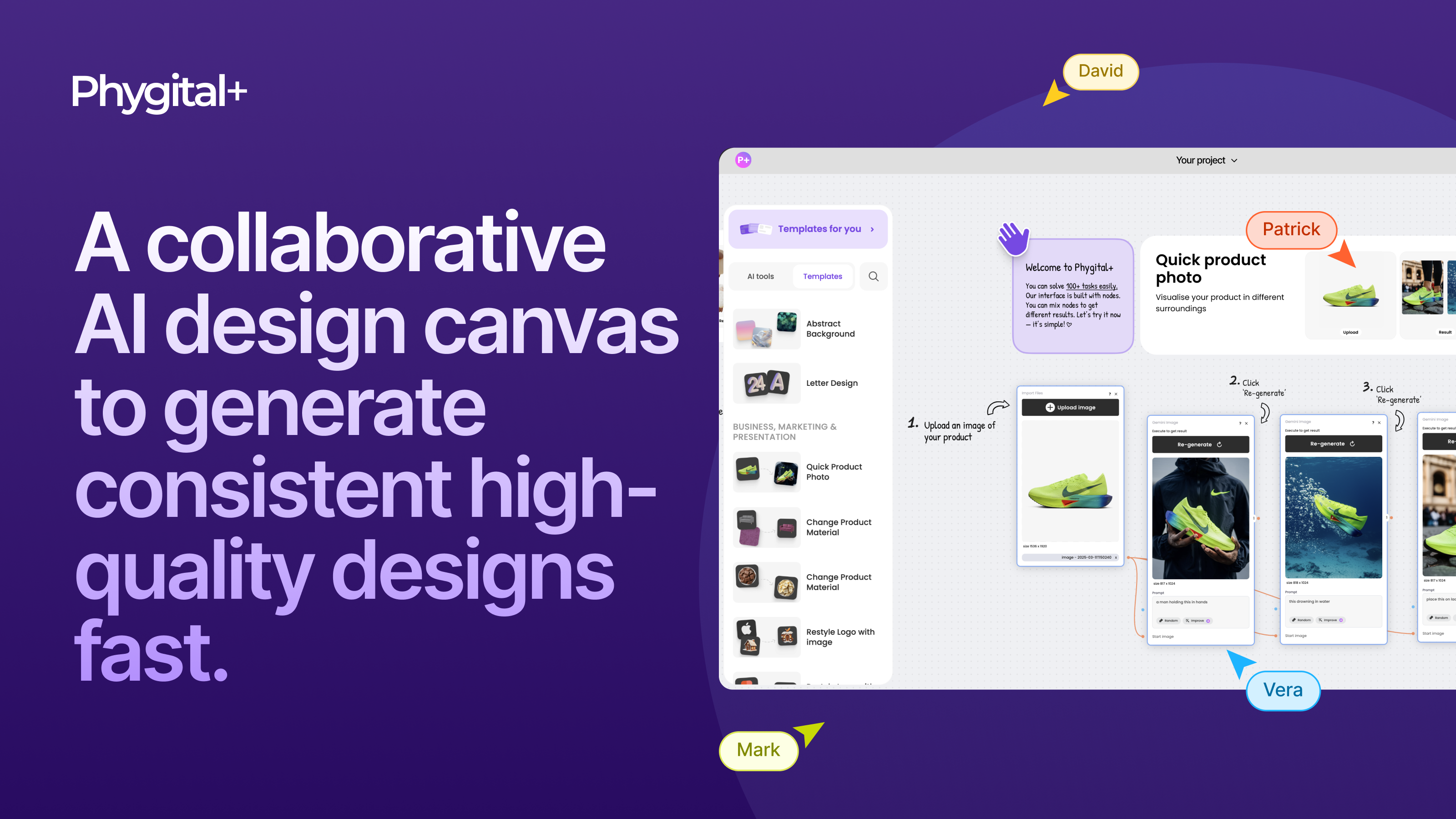 Phygital+ AI Design Canvas - Create AI pipelines that deliver your style, every time. media 1