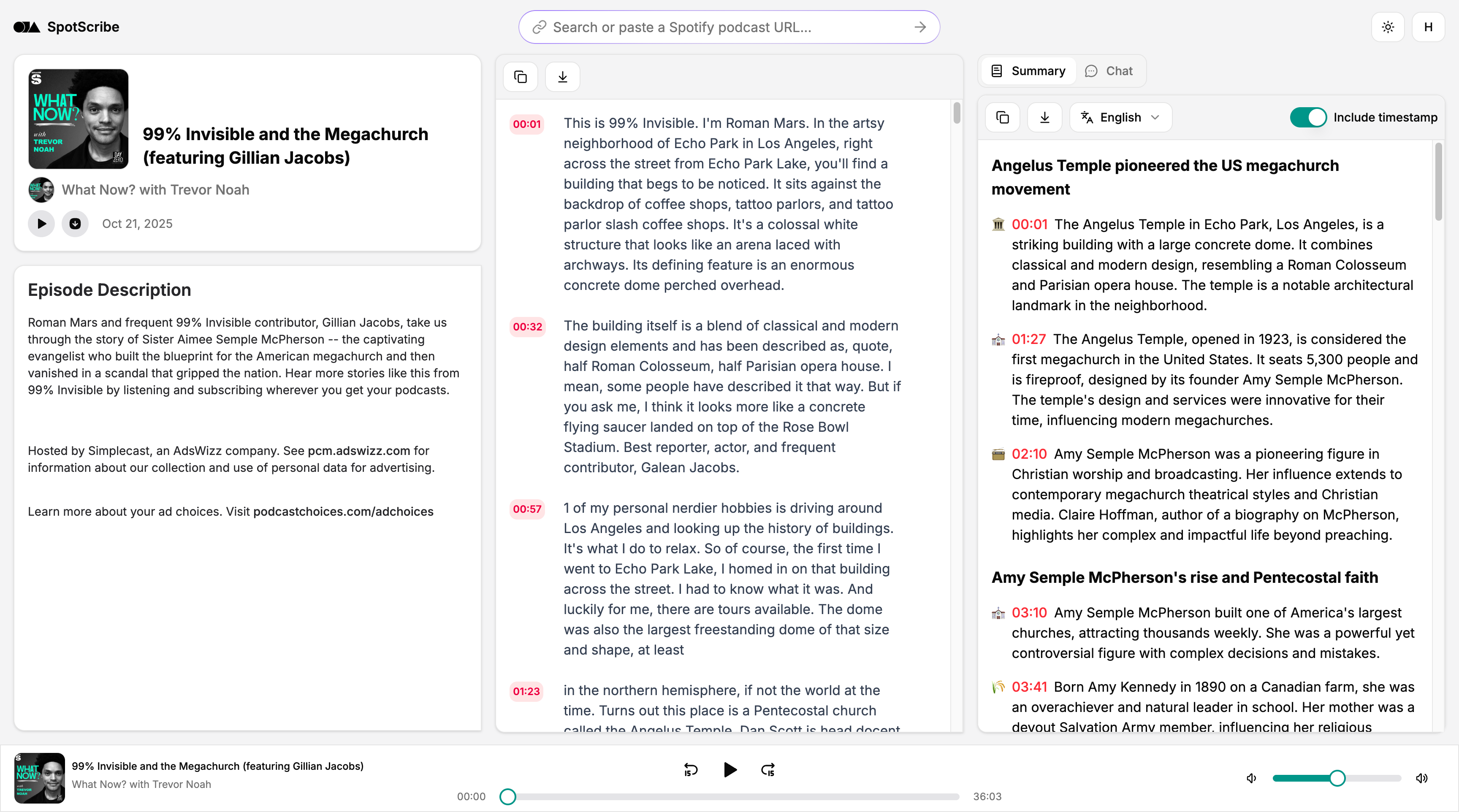 SpotScribe - Screenshot 2 preview