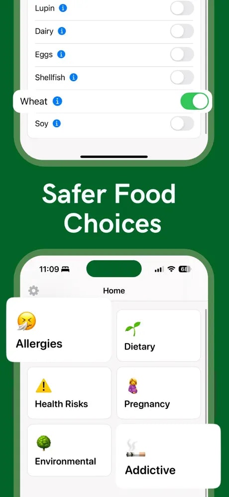 Allergieetikett: Scan -Zutat Medien 2