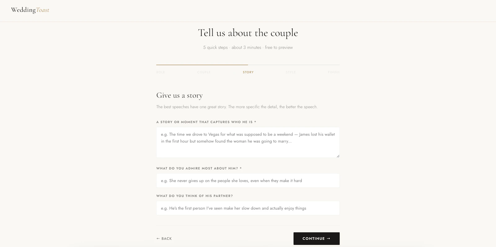 Wedding Toast screenshot 3