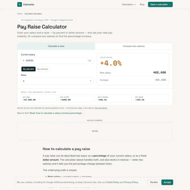 Calcento screenshot 3