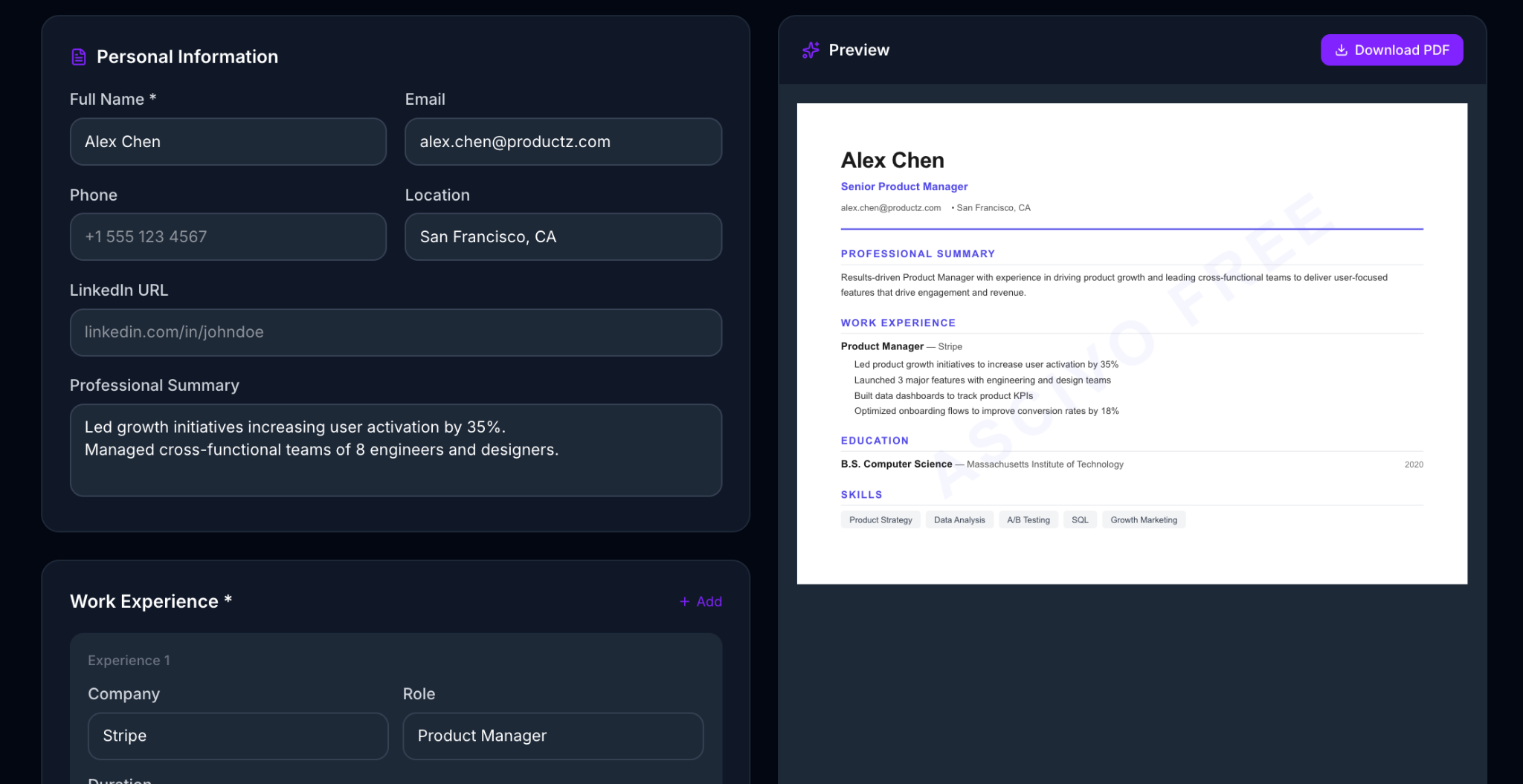Ascivo - Screenshot 2 showing product features and functionality