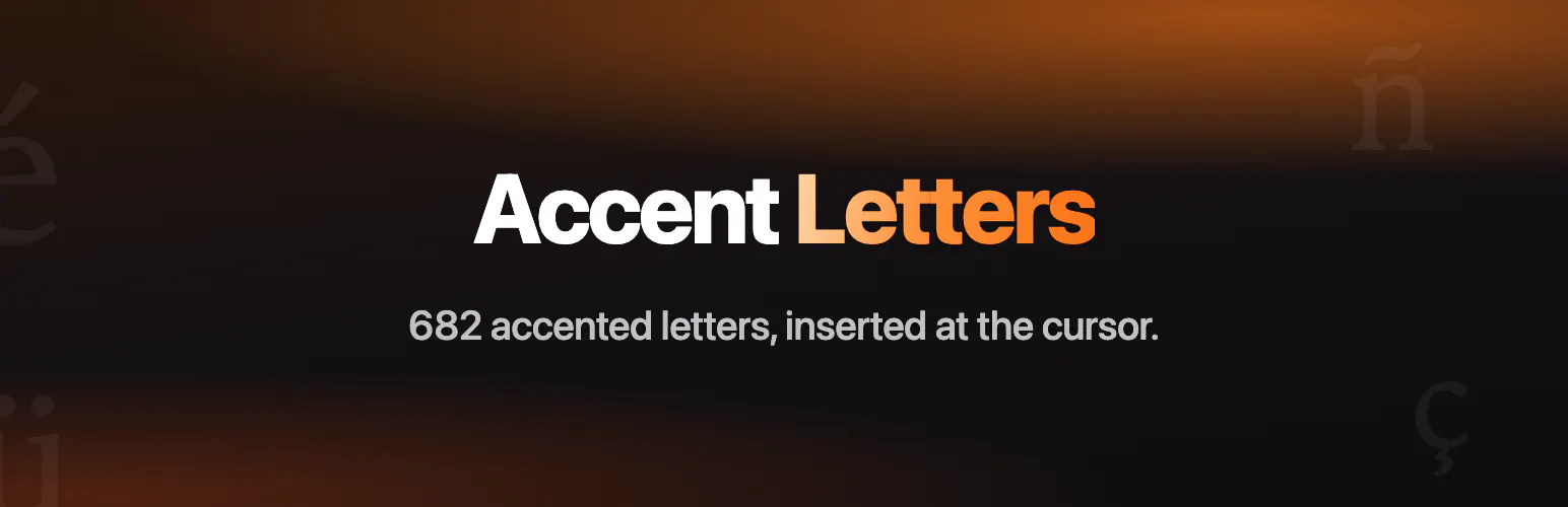 Accent Letters for WordPress gallery image