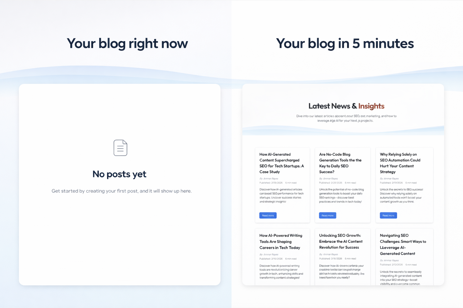 Next-Blog-AI - Screenshot 3 showing product features and functionality