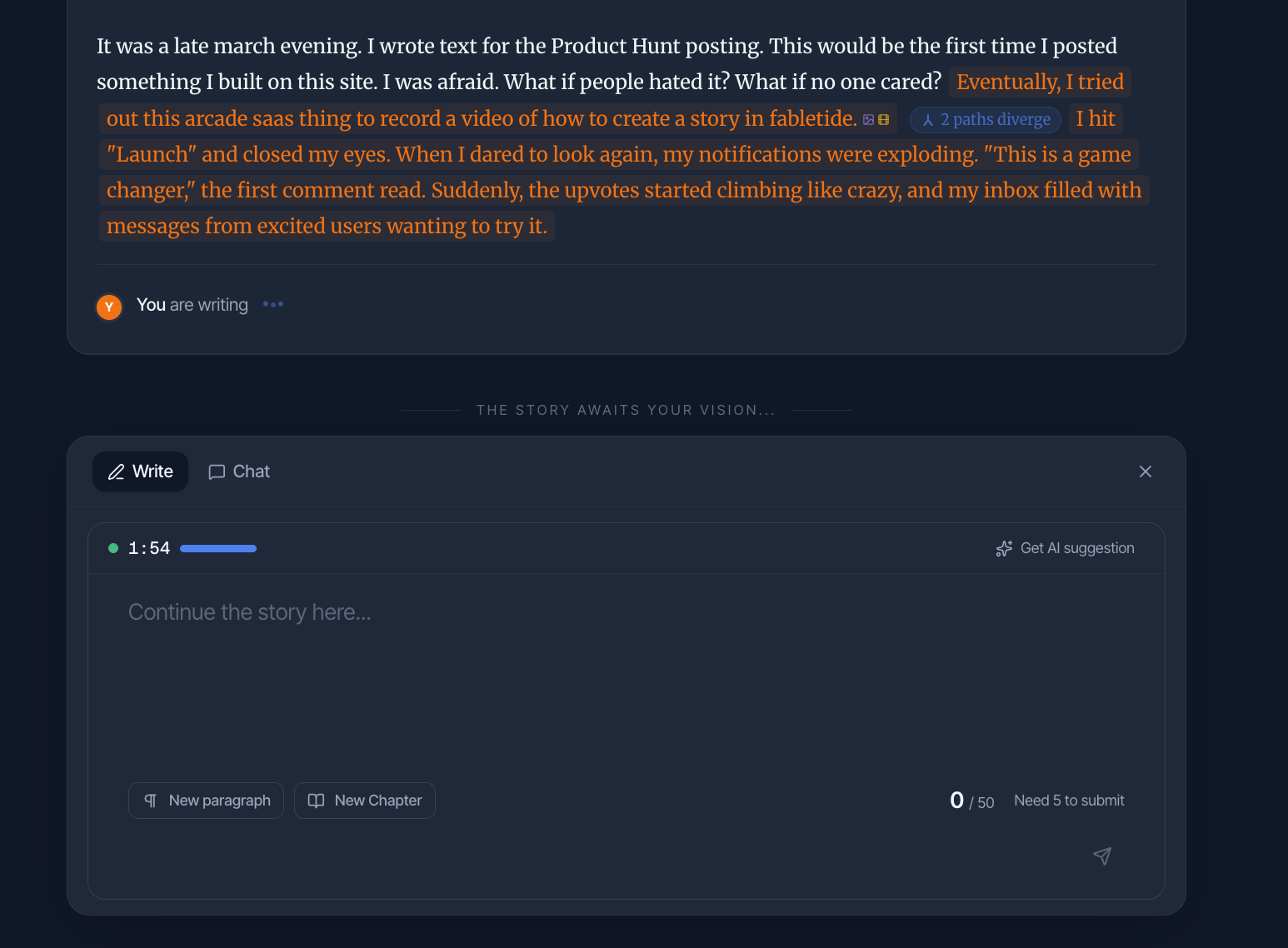 fabletide - Screenshot 4 showing product features and functionality