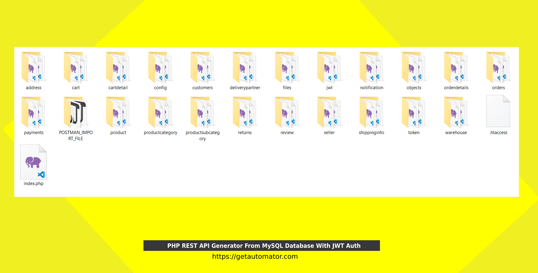 Automated Instant PHP REST API Generator gallery image