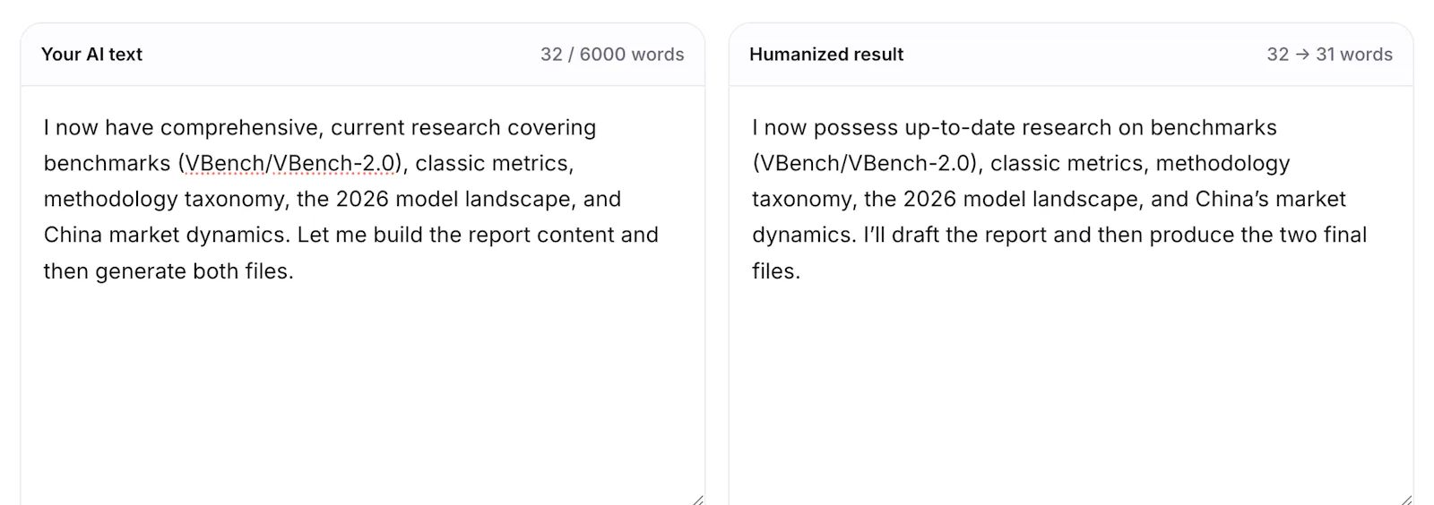 HumanizeText screenshot 2