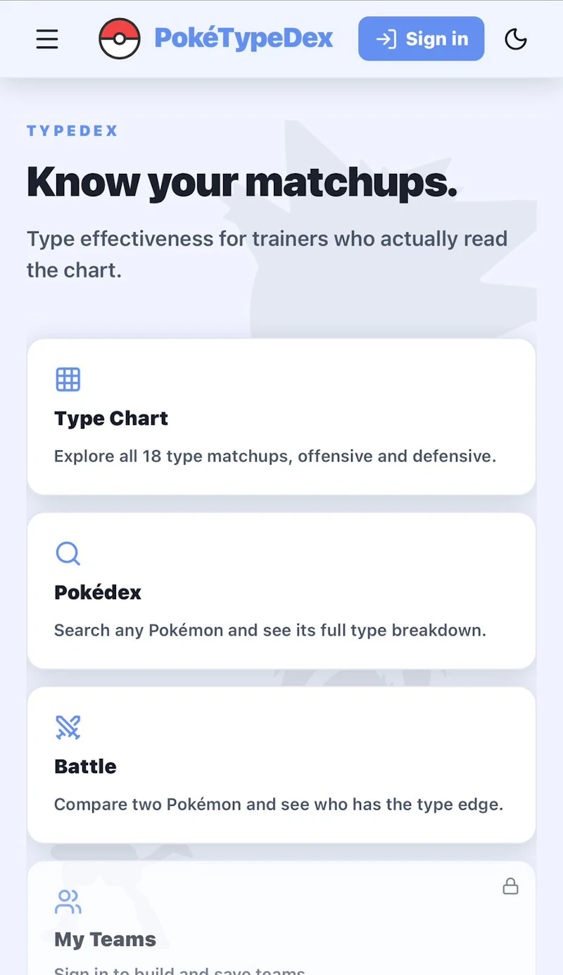 PokéTypeDex screenshot 3
