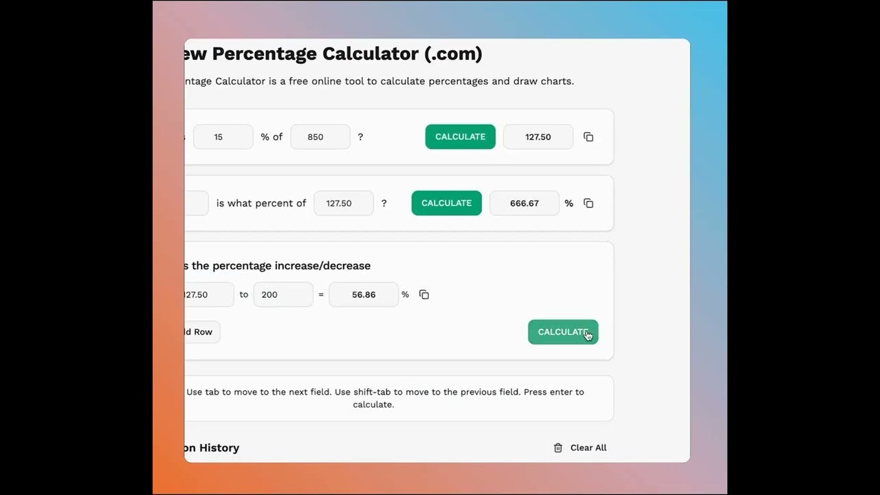 Percentage Calculator gallery image