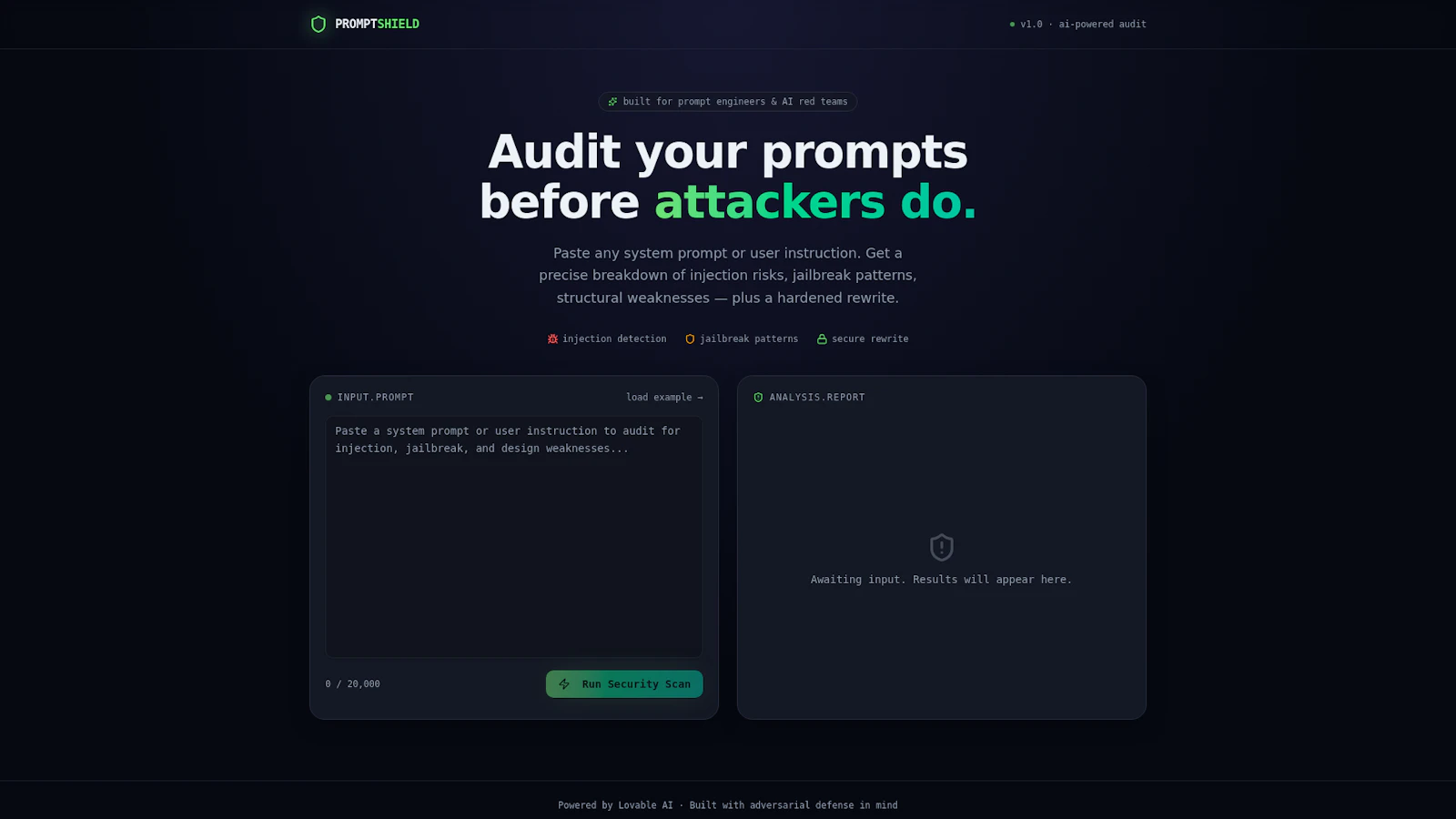 Prompt Guardian  screenshot 1