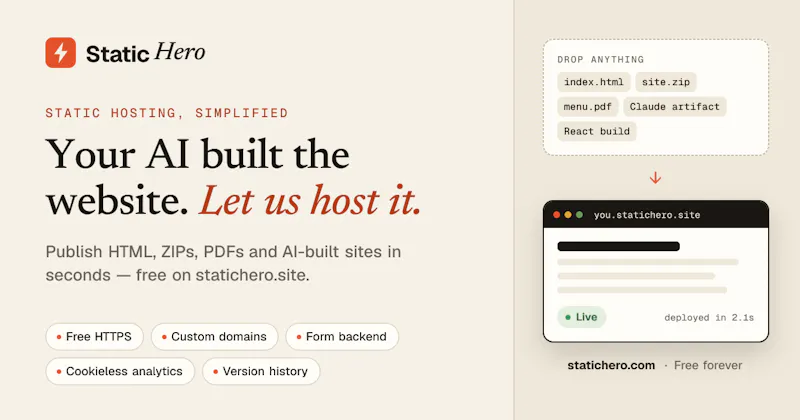 StaticHero screenshot 1