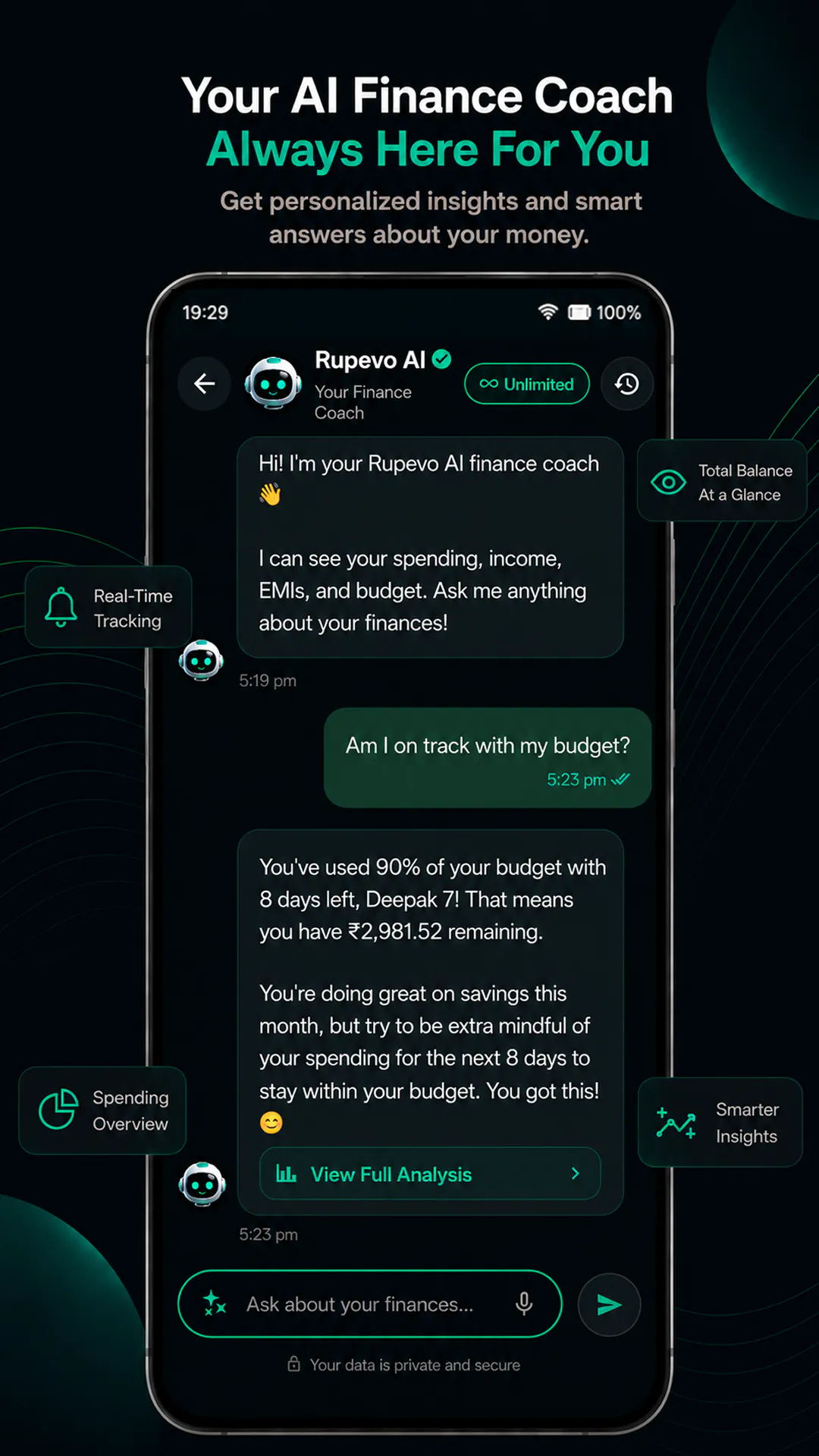 Rupevo - AI Expense Tracker gallery image