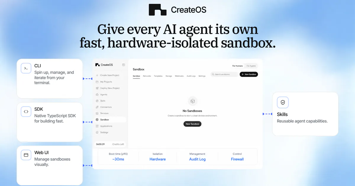 CreateOS Sandbox
