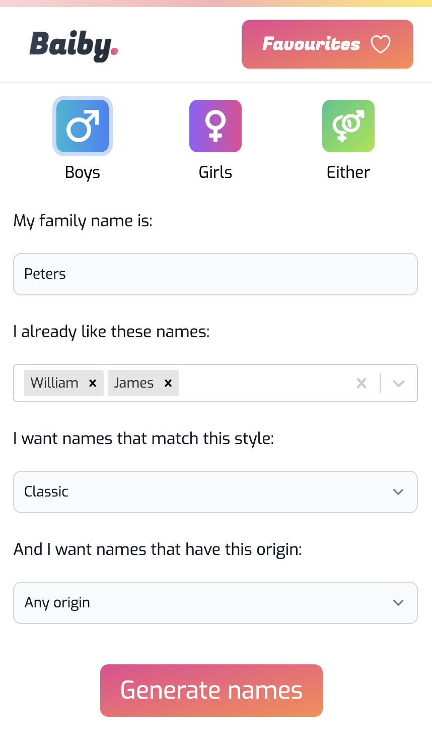 Baiby - Baby Name Generator - Vind je perfecte babynaam met behulp van AI media 4