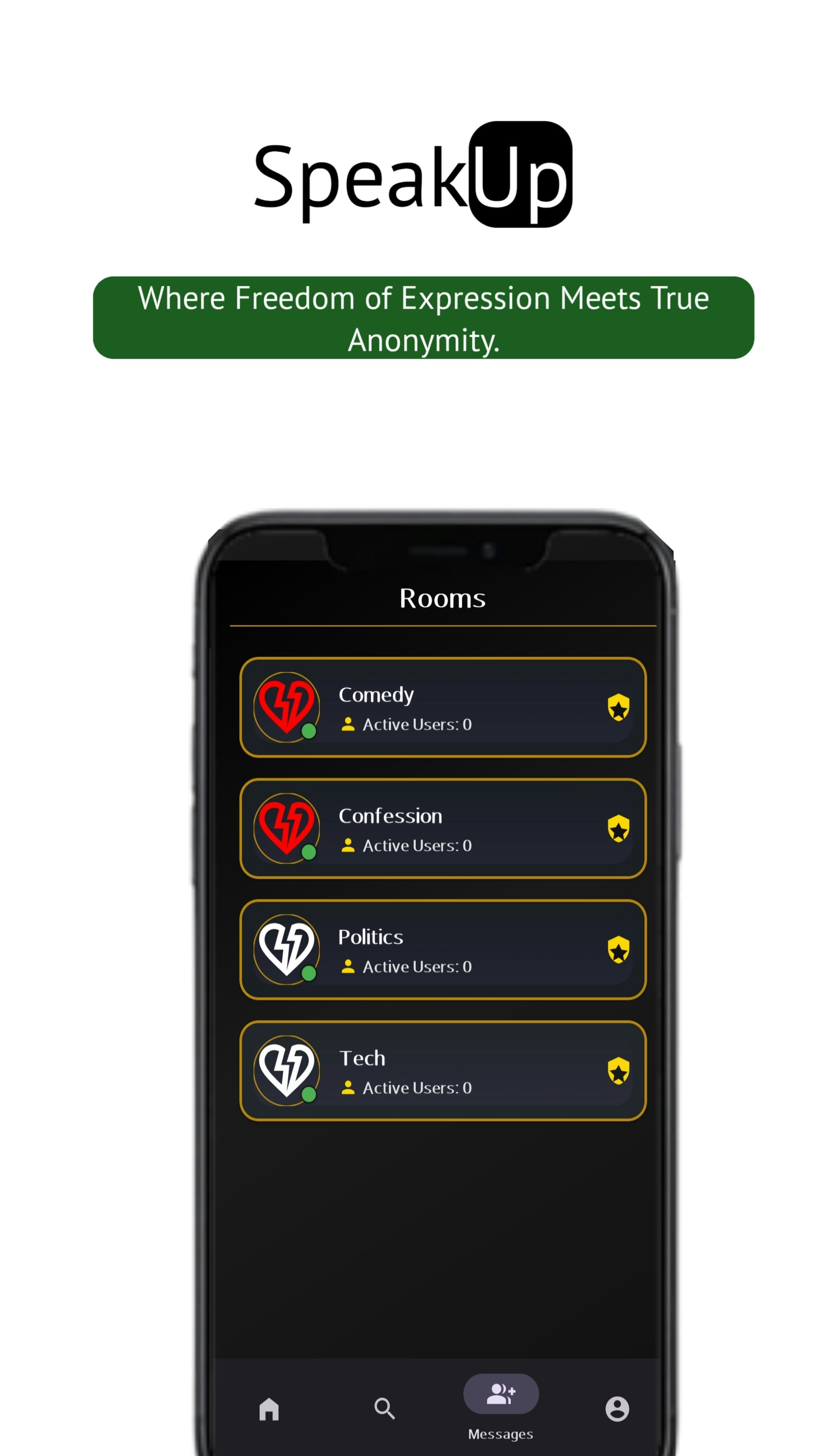 Speak Up - Speak your mind, not your name. 100% anonymous social app media 2