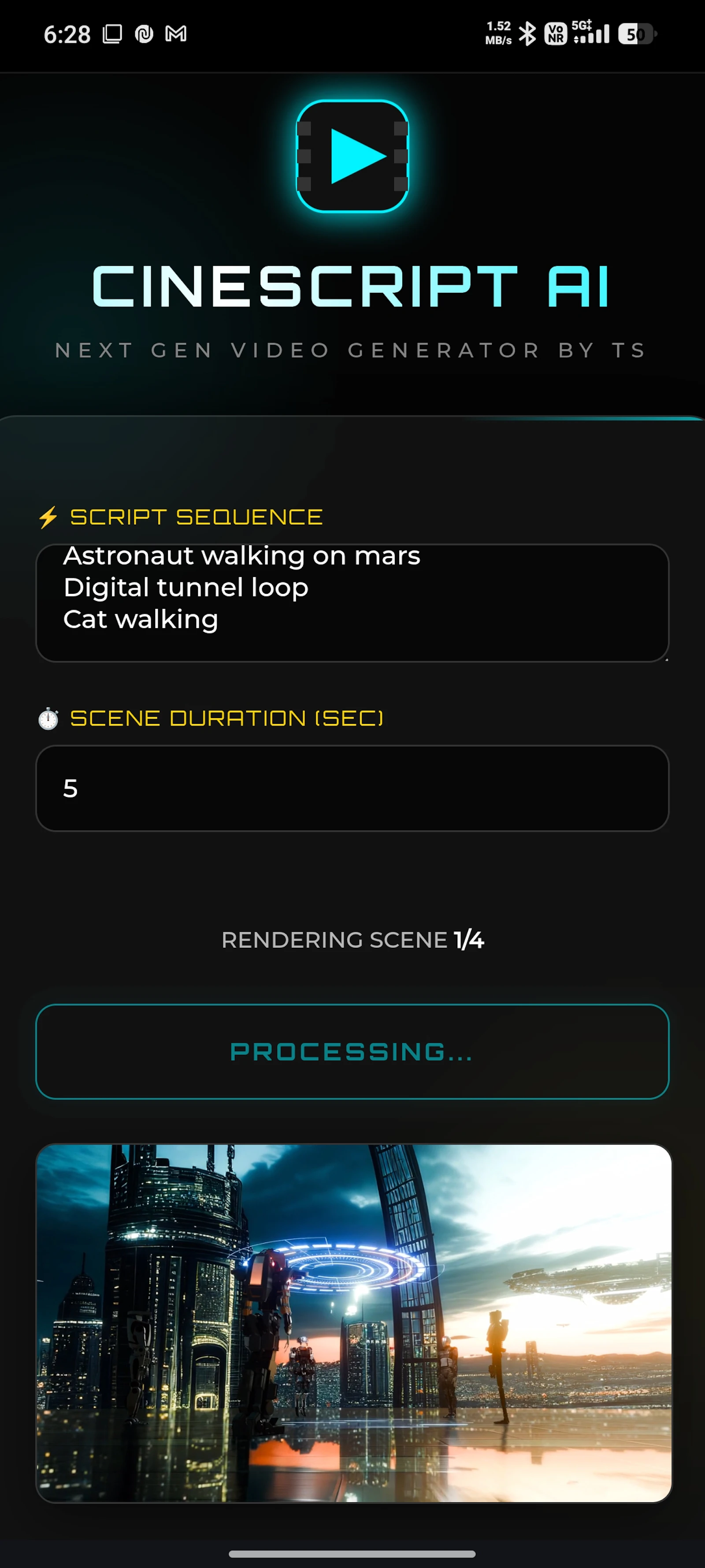 CineScript AI screenshot 3