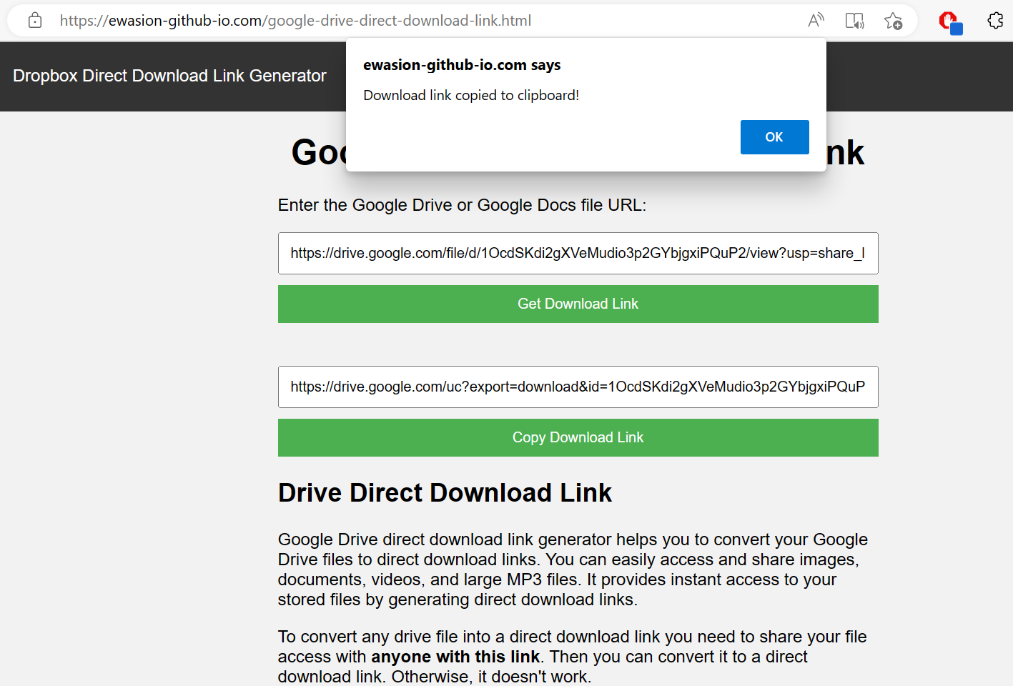 Google Drive Direct Download -Link media 5