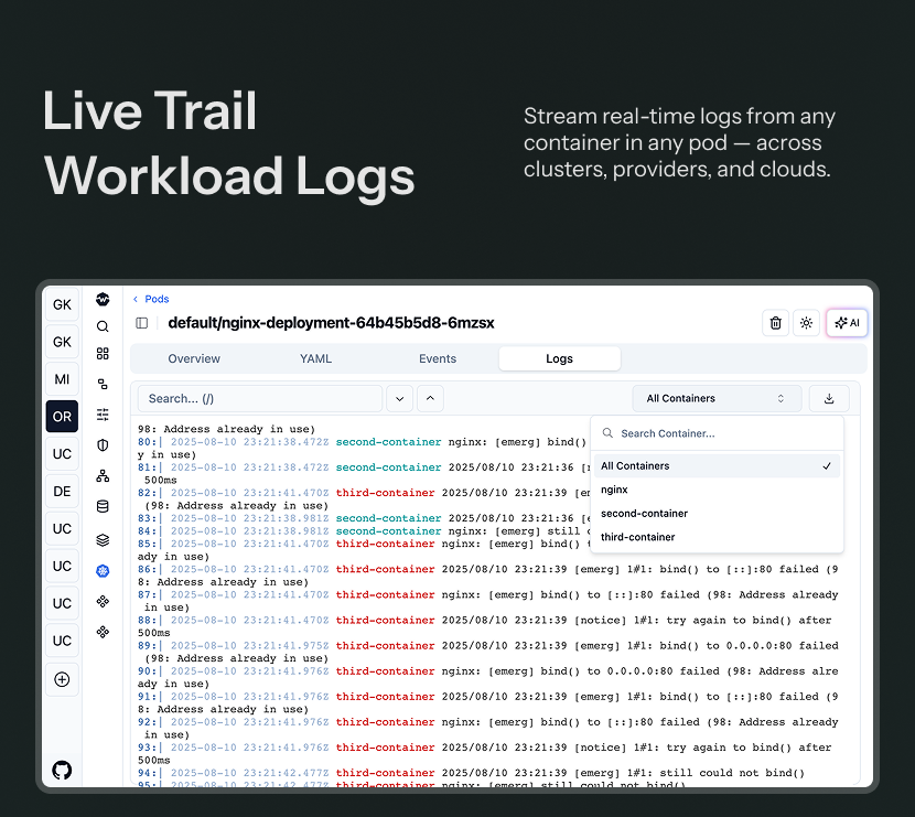 Mídia 6 de Painel Kubernetes de Kubewall AI
