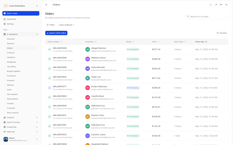 Fullmetrix screenshot 2