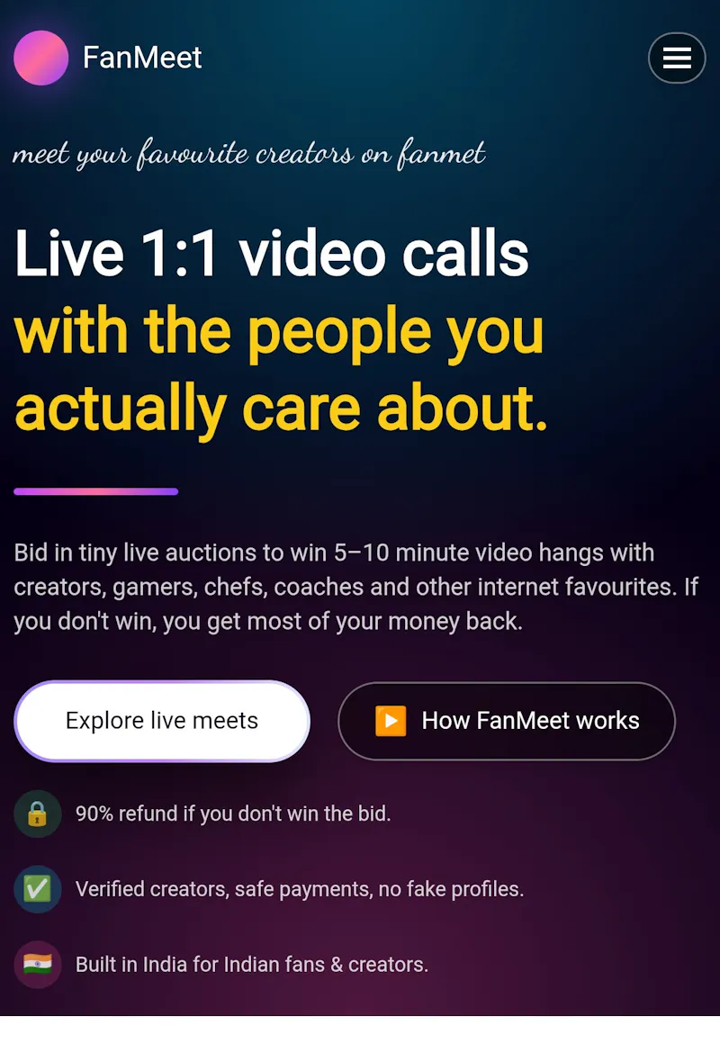 FanMeet screenshot 1
