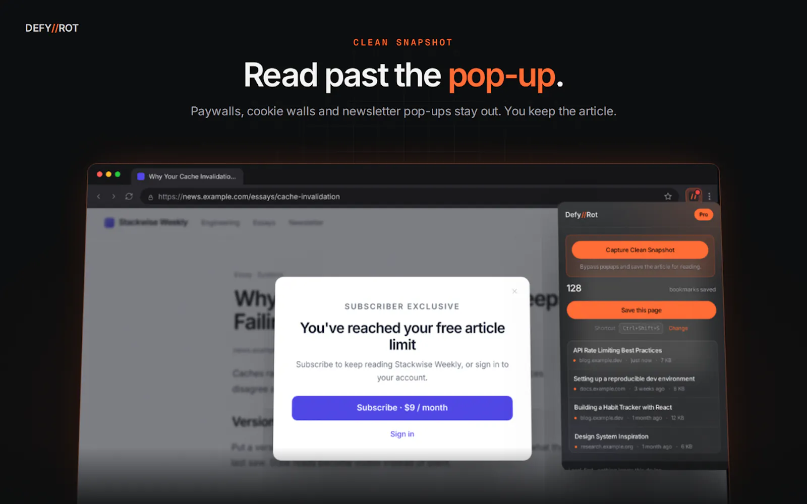 DefyRot — Never lose a reference link. screenshot 4