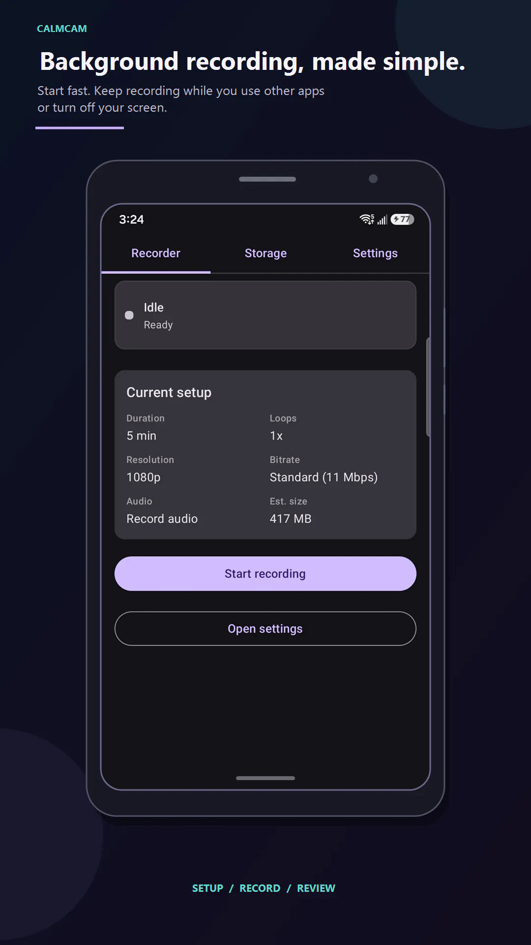 CalmCam: Background Recorder gallery image