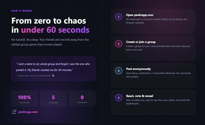 Peekr screenshot 4