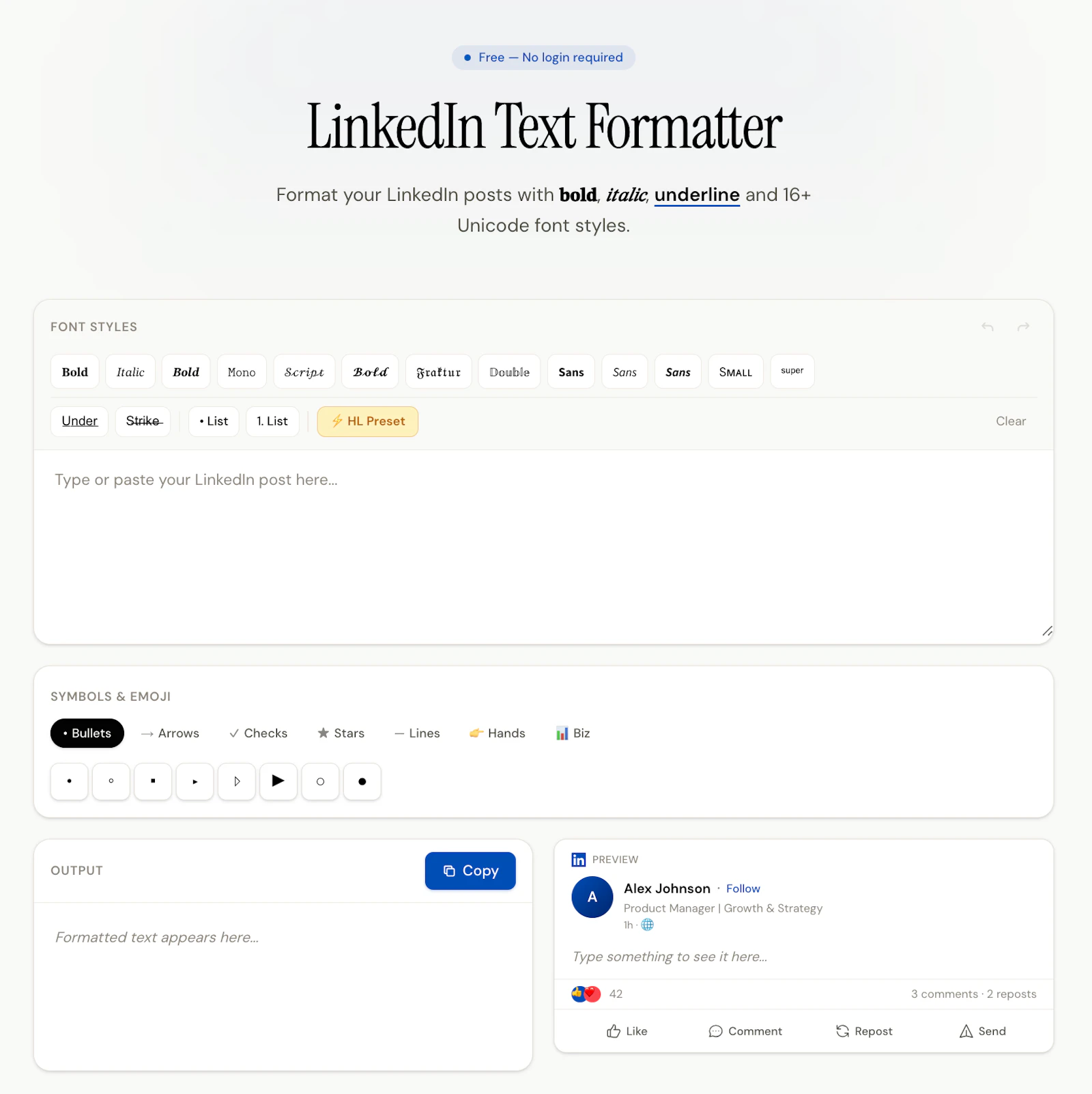 LinkedIn Formatter screenshot 2
