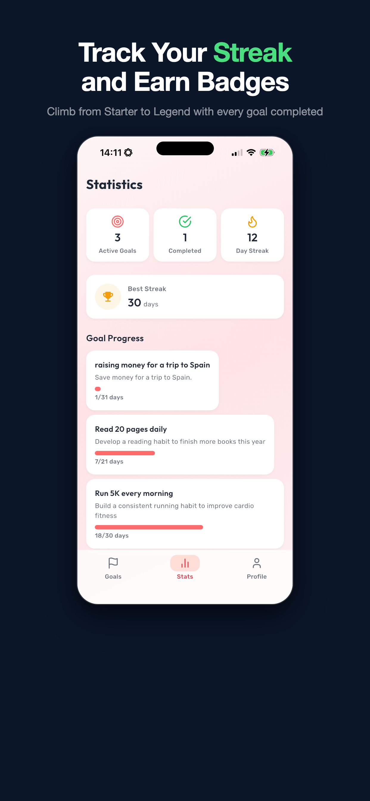 Share My Goal - Screenshot 4 showing product features and functionality