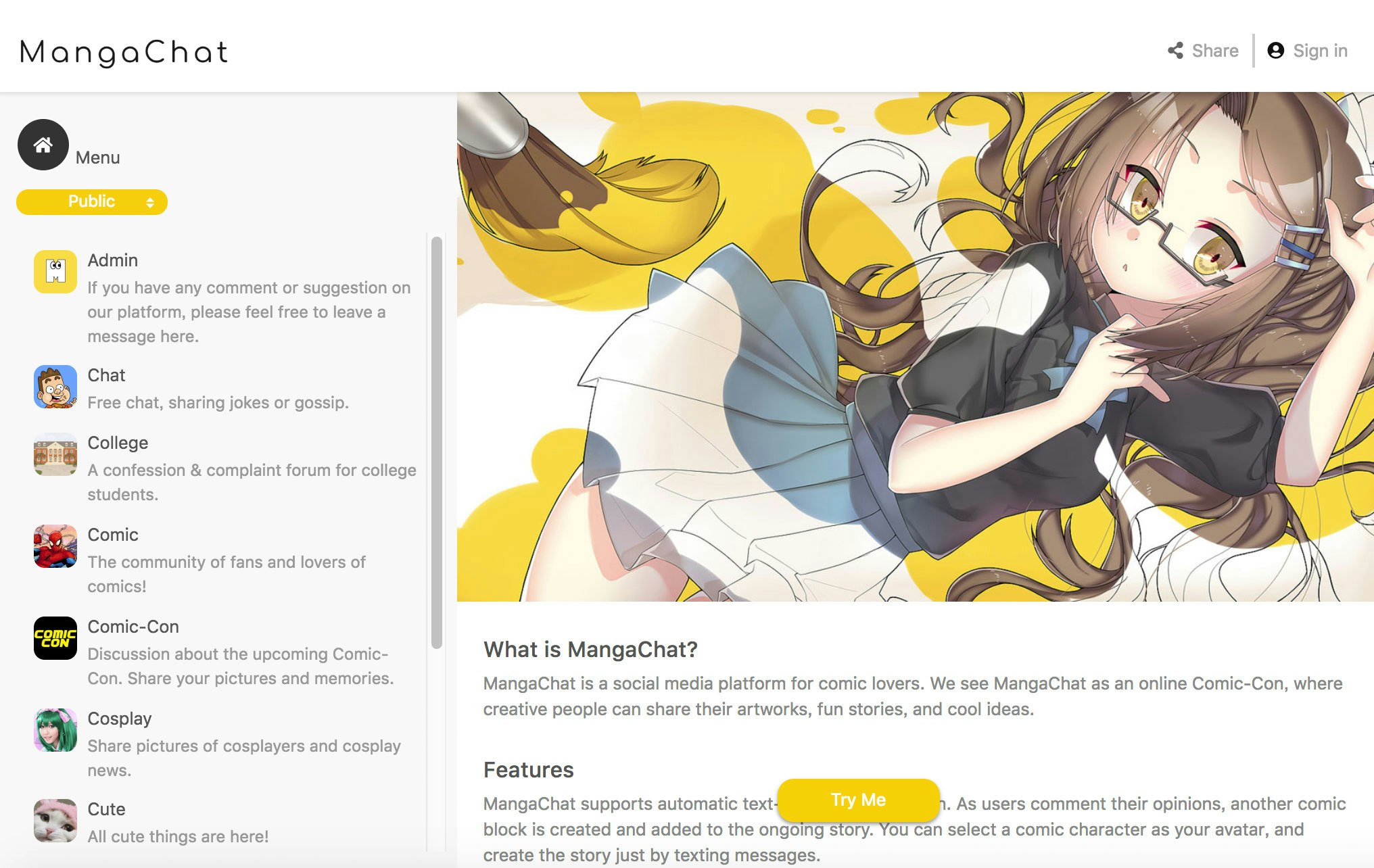 MangaChat gallery image