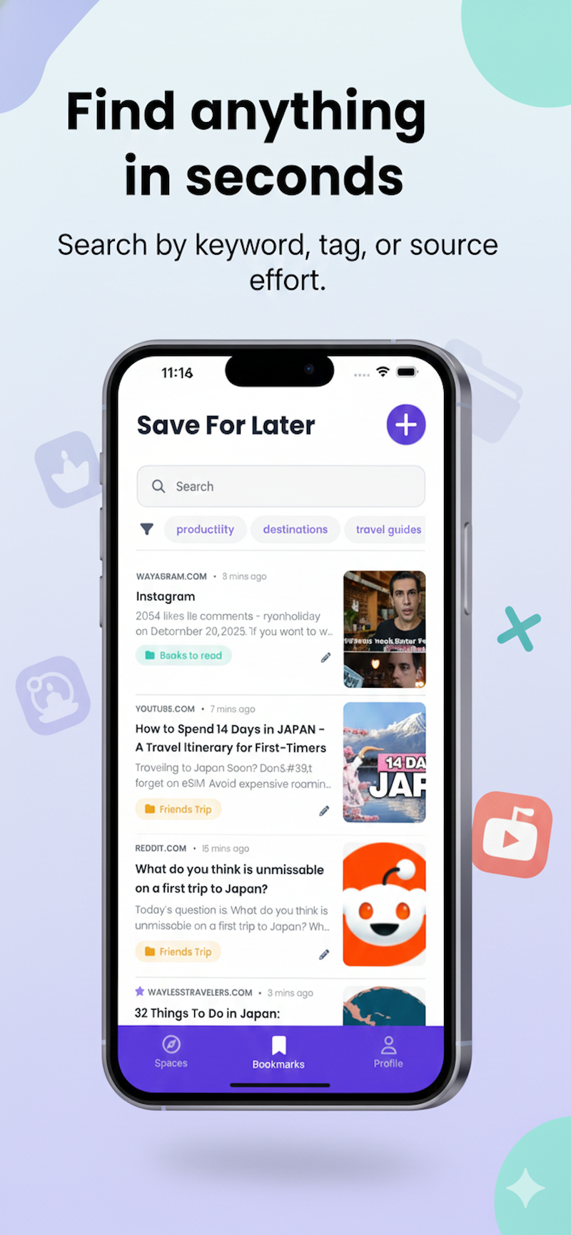 Save For Later: Smarter Bookmark Manager - Screenshot 2 showing product features and functionality
