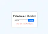 Palindrome Checker