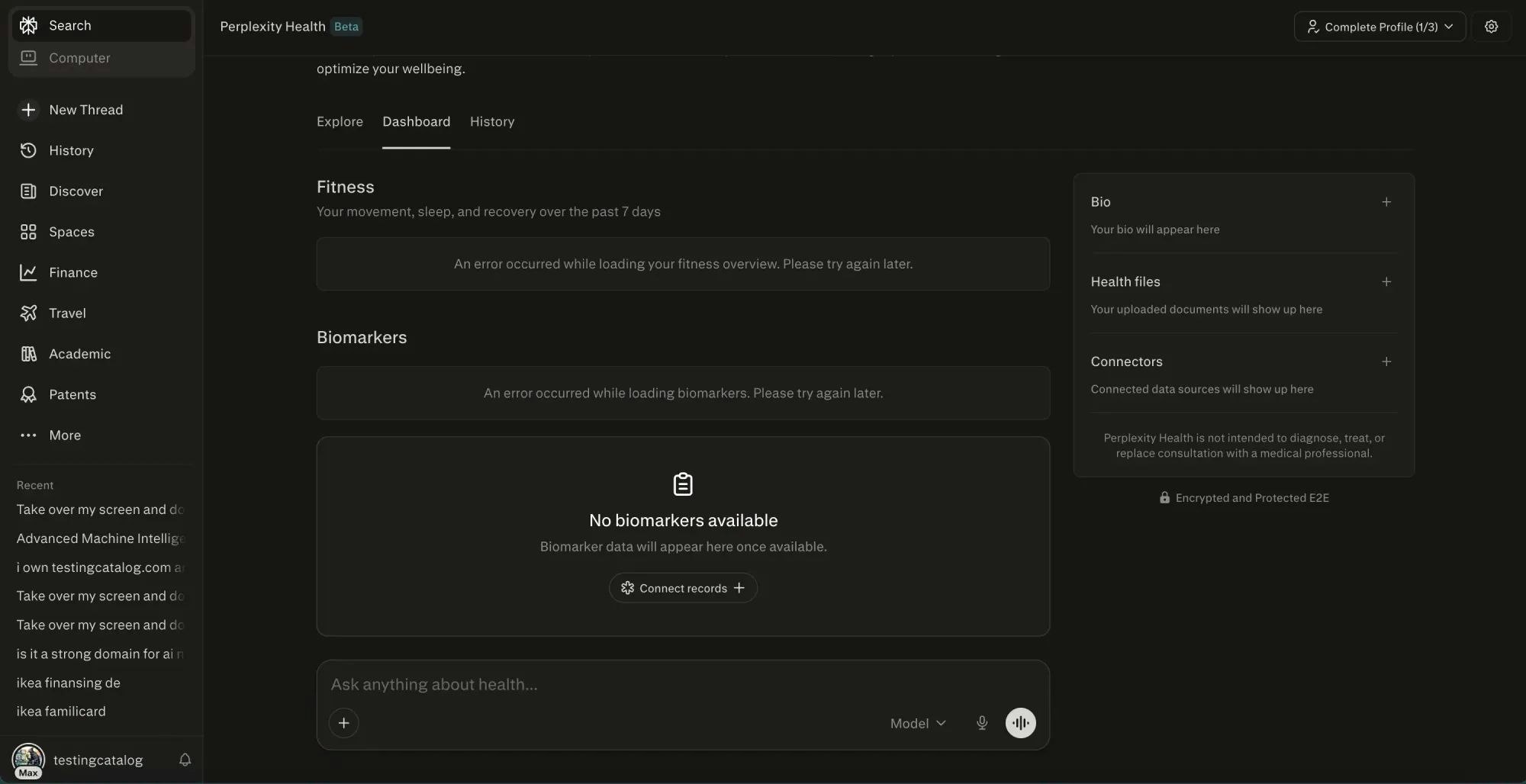 Perplexity Health gallery image