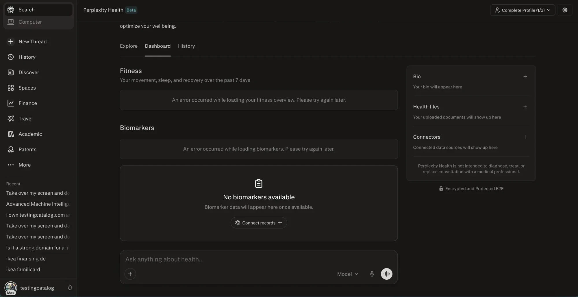 Perplexity Health screenshot 4