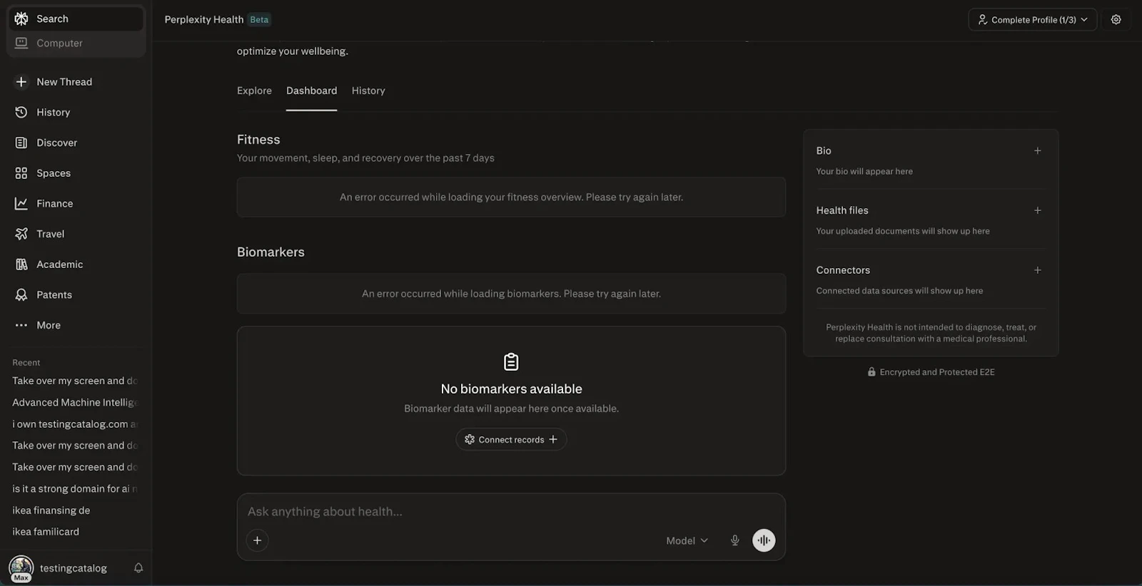 Perplexity Health screenshot 5