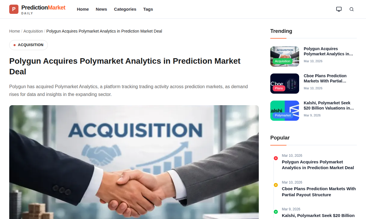 Prediction Market Daily gallery image